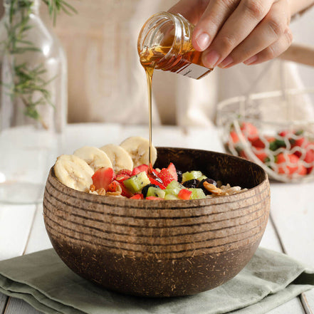 Eco-friendly Coconut Bowls & Spoons Set of 4