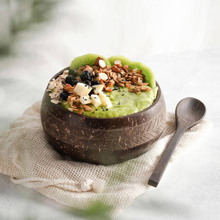 Eco-friendly Coconut Bowls & Spoons Set of 4
