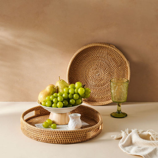 Rattan Trays • Natural Colour (Multiple Sizes)